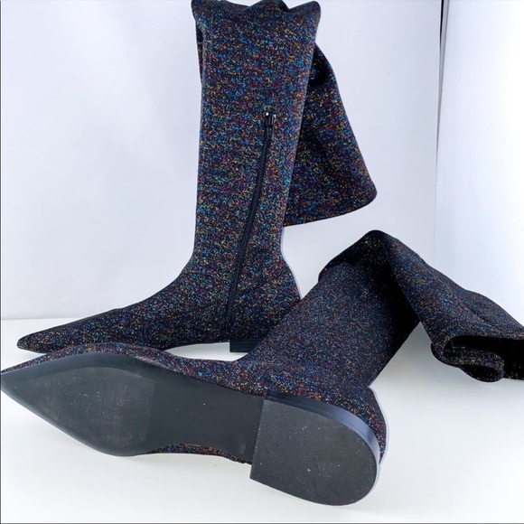 Zara Black Over the Knee Boots - Picture 7 of 7